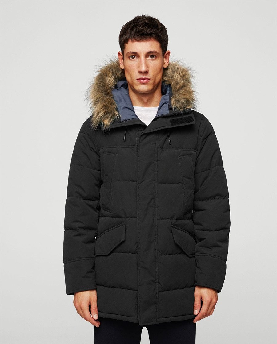 Hood quilted coat