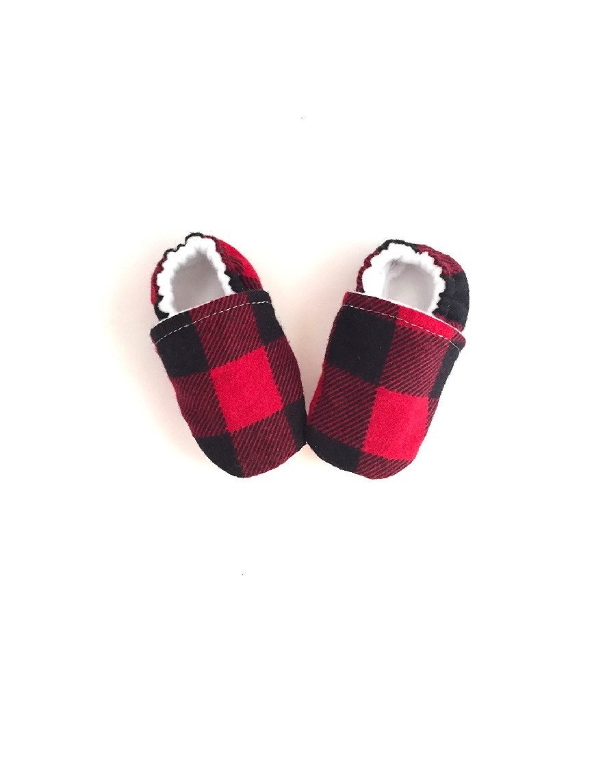 Buffalo Plaid Baby Shoes