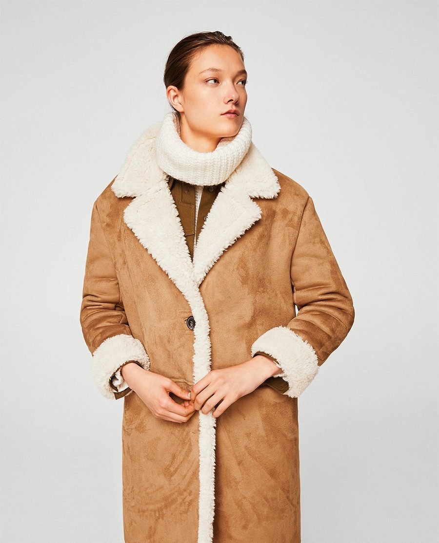 Mohair knit coat