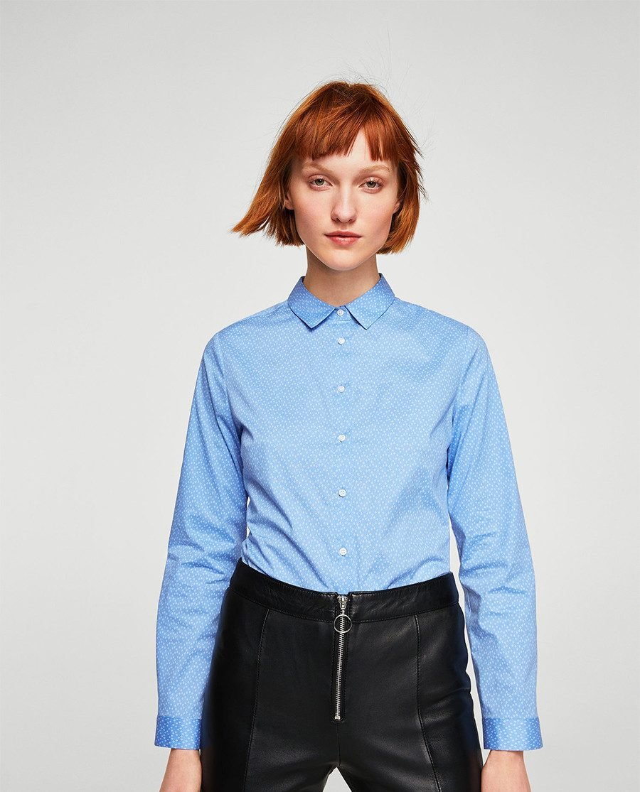 Buttoned wool coat